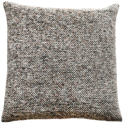 OMBRE CHENILLE SQUARES WITH VELVET BK TAUPE 43 X 43
