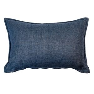 Malini Linea Rectangle Denim Cushion