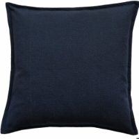 POLY LINEN MIX WITH FLANGE NAVY 45 X 45