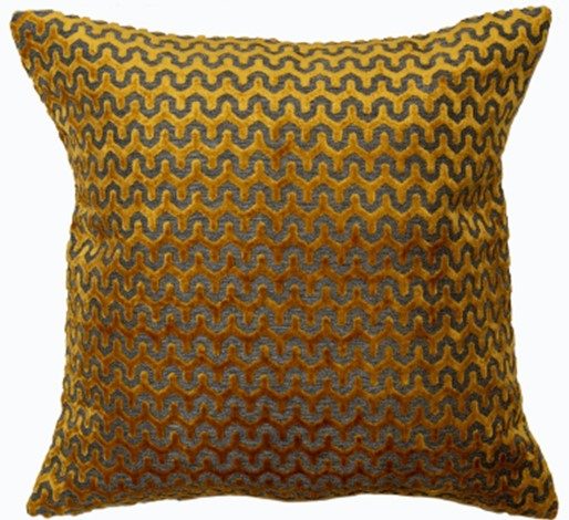 Malini Large Oslo Gold Cushion