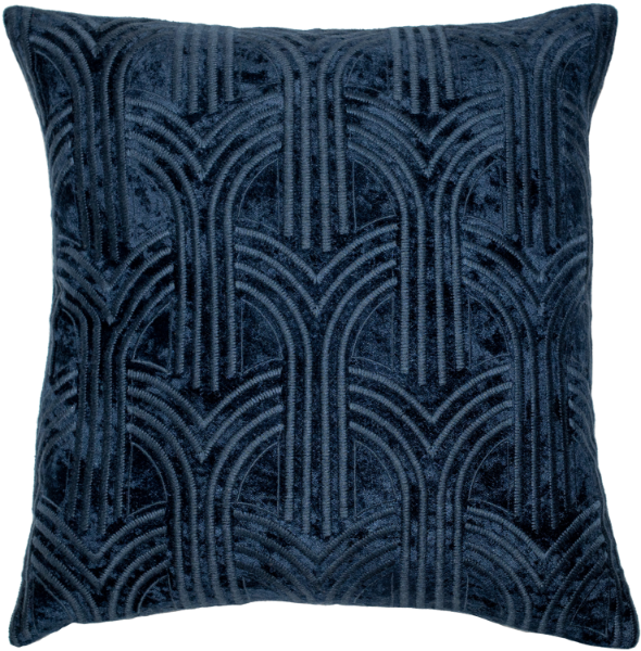 Malini Lalique Blue Cushion