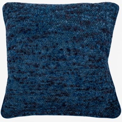 TEXTURED CHENILLE BLUE REV VELV 45 X 45