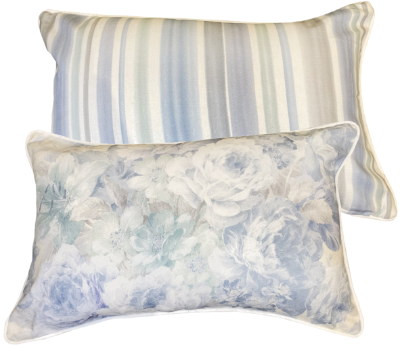  Malini Marchena Rectangle Blue Cushion