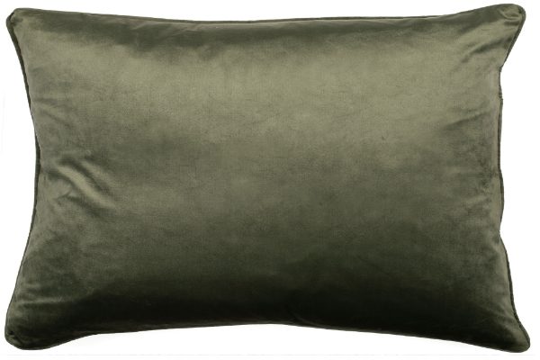 Malini Luxe Rectangle Olive Cushion