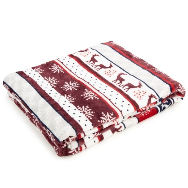 NORDIC PRINTED FLEECE THROW 150 X 200