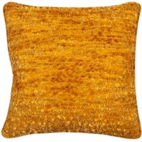 TEXTURED CHENILLE MUSTARD REV VELV 45 X 45