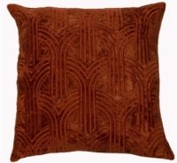 Malini Lalique Rust Cushion