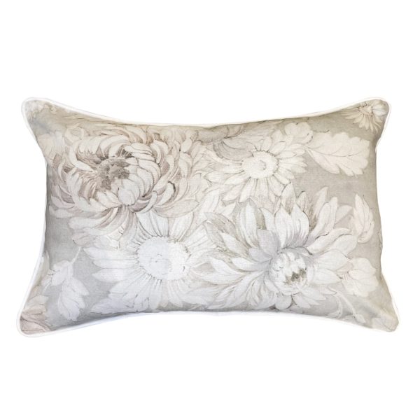BOLONIA FLORAL TAUPE WITH STRIPE REVERSE 30 X 45