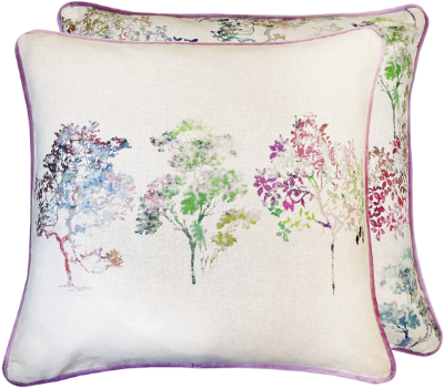 Malini Arboles Pink Cushion