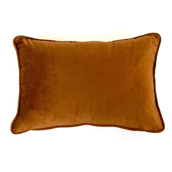 Malini Luxe Rectangle Tan Cushion