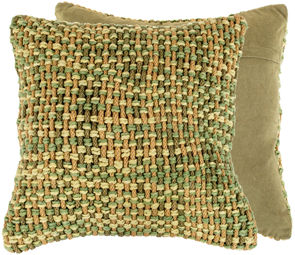 HAND WOVEN OLIVE CROSS OVER  45 X 45
