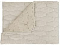 MELANGE LINEN LOOK QUILT -NATURAL 240 X 260