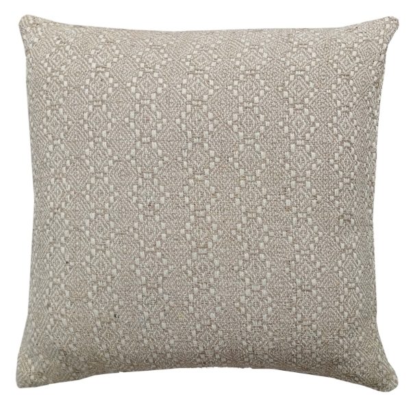 cotton textured woven cushion 45 x 45  taupe