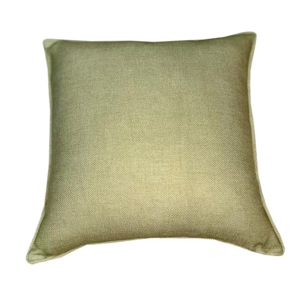 Malini Linea Square Leaf Green Cushion