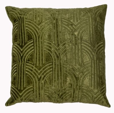 Malini Lalique Olive Cushion