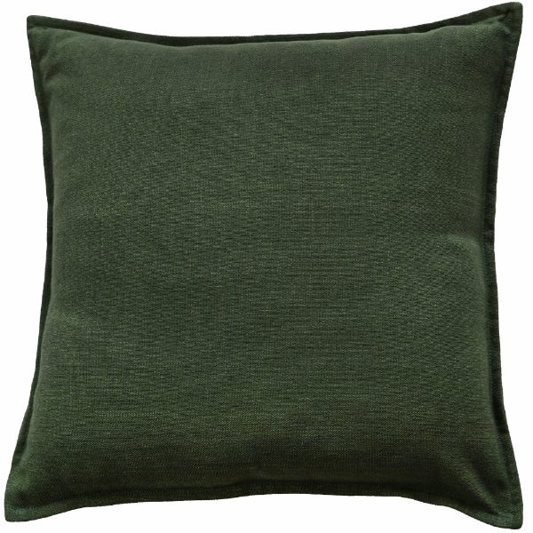 POLY LINEN MIX WITH FLANGE DK GREEN50 X 50